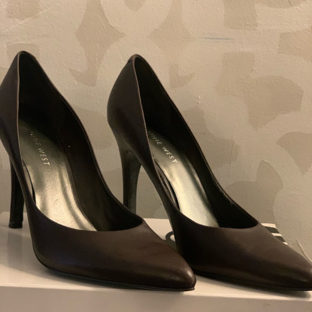 Nine West Dark Brown Leather Shoes